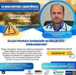 EVENTO: Sinop sedia frum sobre sade mental